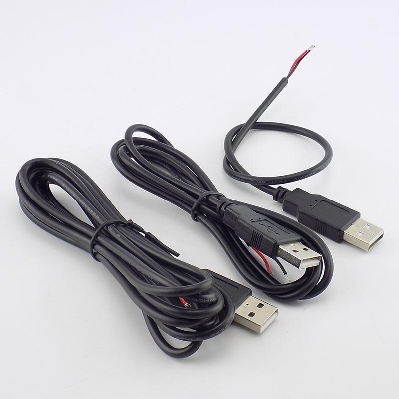 0.3/1/2M Dc 5V Usb 2.0 Type A Male 2 Pin Kabel Voe... – Grandado