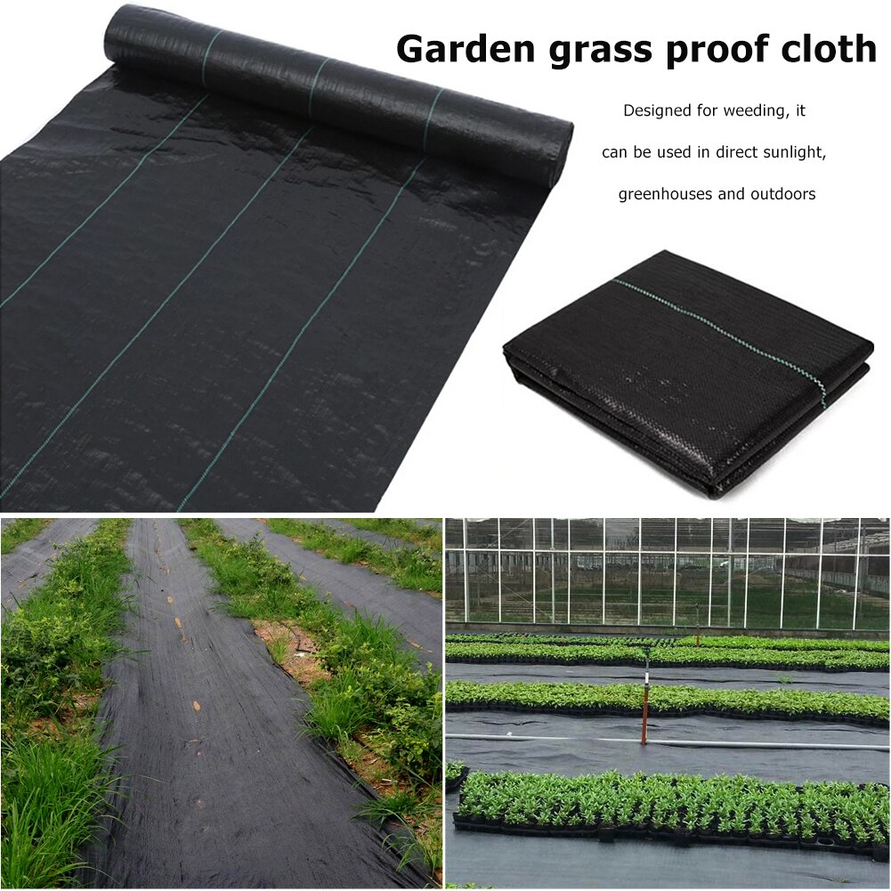 1-3m Agricultural Anti Grass Cloth Black Plastic Mulch Film Thickness Garden Weeding Control Fabric Degradable Weeding Cloth