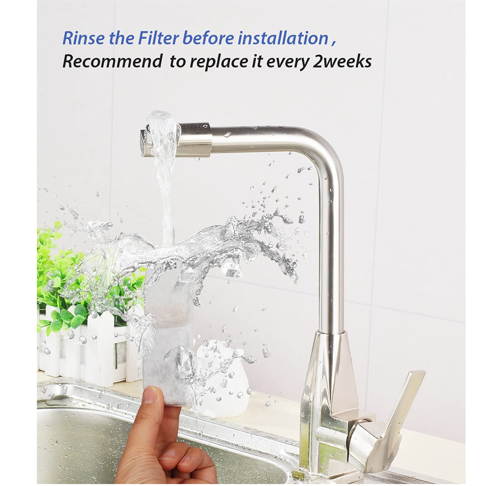Filtre de fontaine à eau pour chat, remplacement avec charbon actif de noix de coco, pour chien de compagnie, distributeur d&#39;eau, 6 pièces/12 pièces