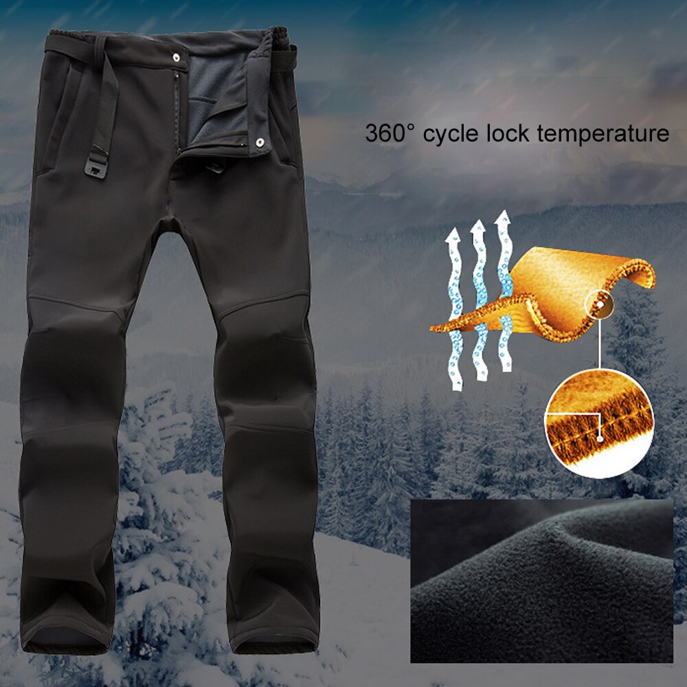 TENNEIGHT mannen Sport Softshell Broek warm Winter Skiën Broek Outdoor Skiën Snowboard Broek Vissen Camping Schaatsen Broek