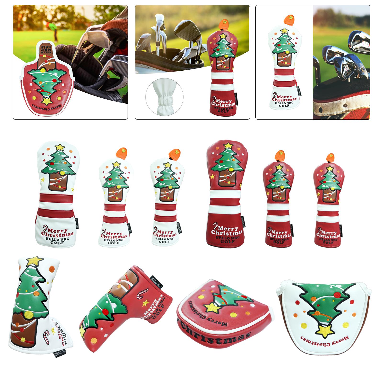 golf Headcover śliczne nakrycie głowy robić gry w golfa dla kierowcy toru wodnego hybrydowy miotacz PU skórzany ochraniacz drewna obejmuje