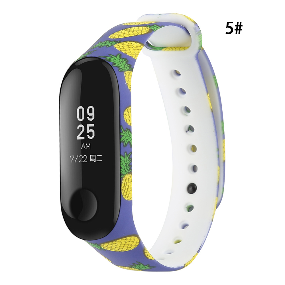 Para Xiaomi Miband 3 pulsera inteligente reemplazar banda de silicona estilo de impresión accesorios para pulsera inteligente banda deportiva: 5