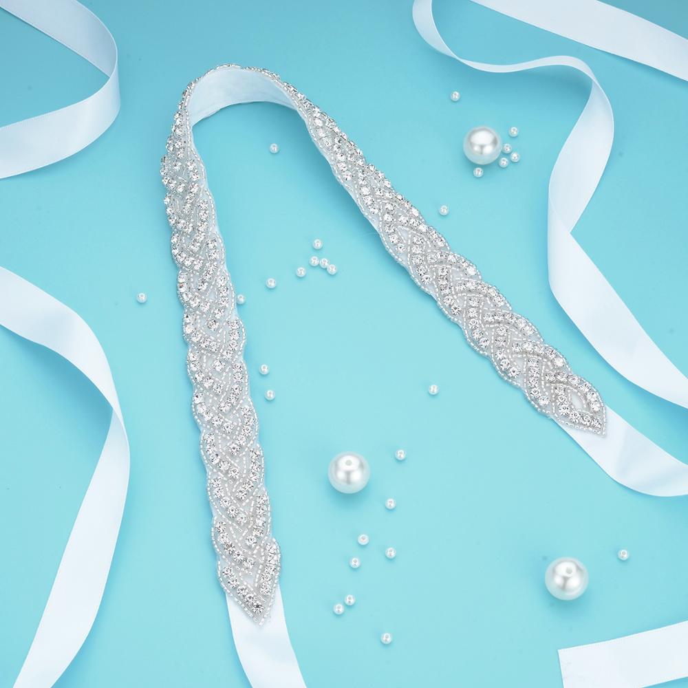 (1PC)Rhinestone Bridal belt wedding with crystal diamond wedding dress accessories belt sash for wedding dress WDD1053