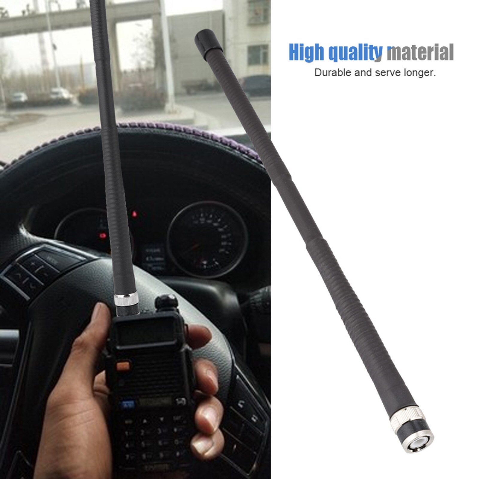 27- mhz-bnc-antenne für walkie-talkies (standard) für kenwood/icom/motorola/ef johnson/vertex