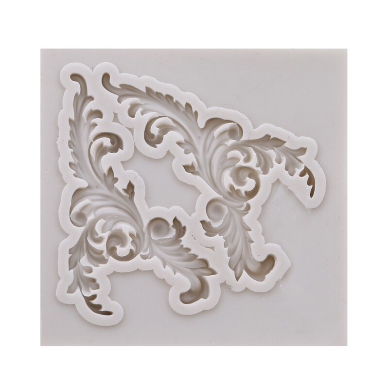 1Pcs Gray Fondant Mold Frame Retro Frame Embossed Frame Mold 3D Silicone Cake Decoration Mold: M206
