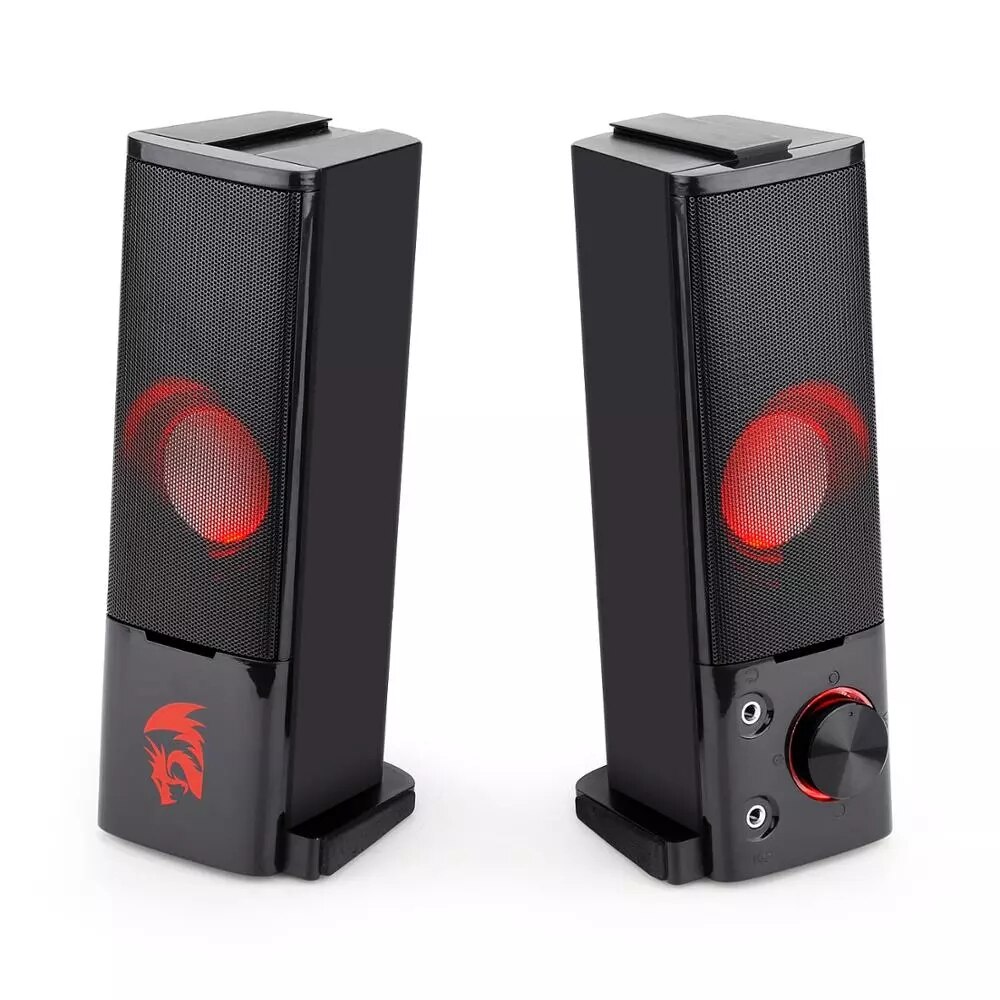 Redragon GS550 Orpheus PC Gaming Speakers, 2.0 Channel Stereo Desktop Computer Sound Bar with Compact Maneuverable Size