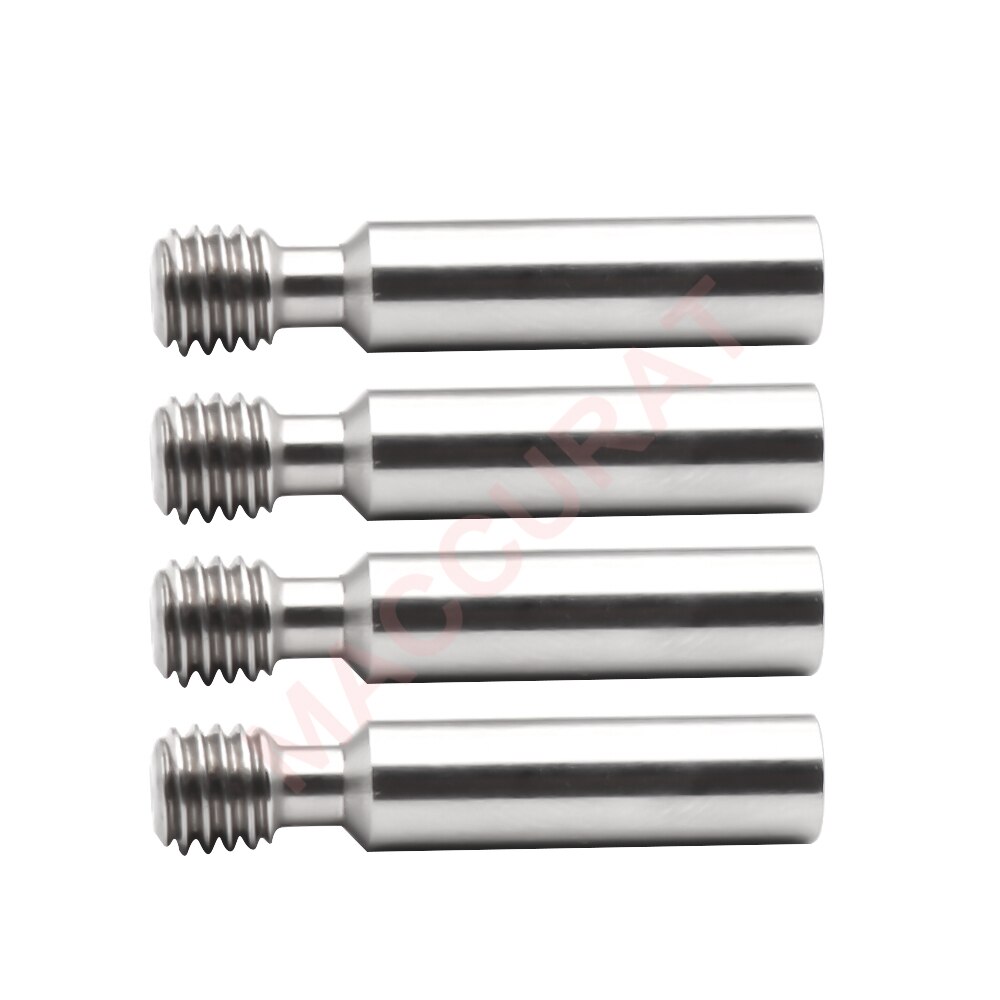 Lote de 5 unidades de roscas de acero inoxidable MK8 M6 con PTFE, 6x30mm, alimentación más larga, filamento de 1,75mm, piezas de impresoras 3D