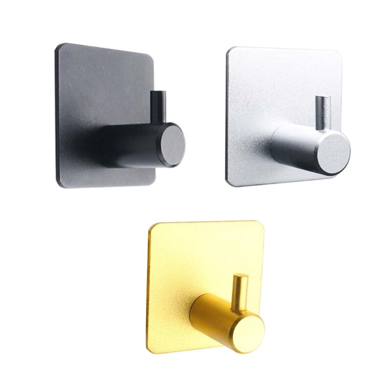 Auto-adhésif maison cuisine mur porte crochet porte-clés cuisine serviette cintre en aluminium M17D