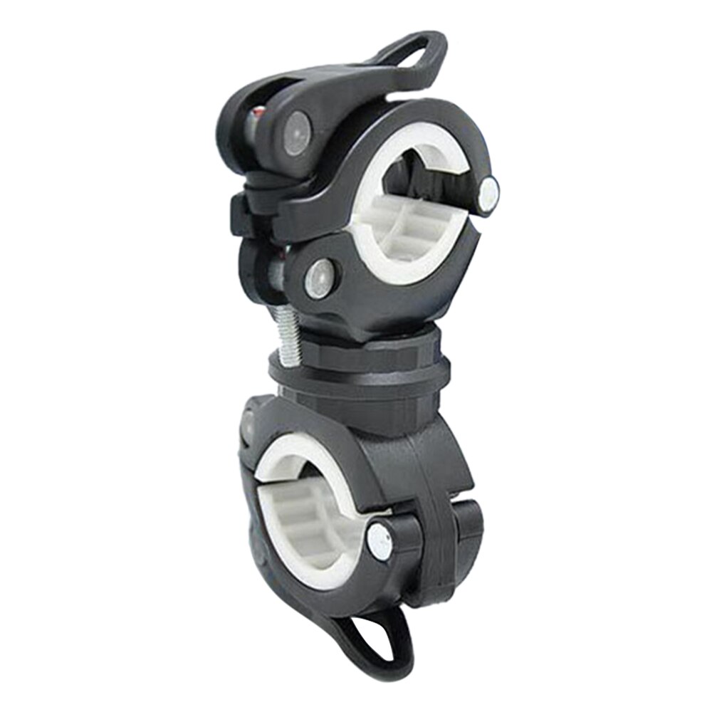 Convenient Bicycle Light Bracket Bike Lamp Holder LED Torch Headlight Pump Stand Quick Release Mount 360 Degree Rotatable: Black