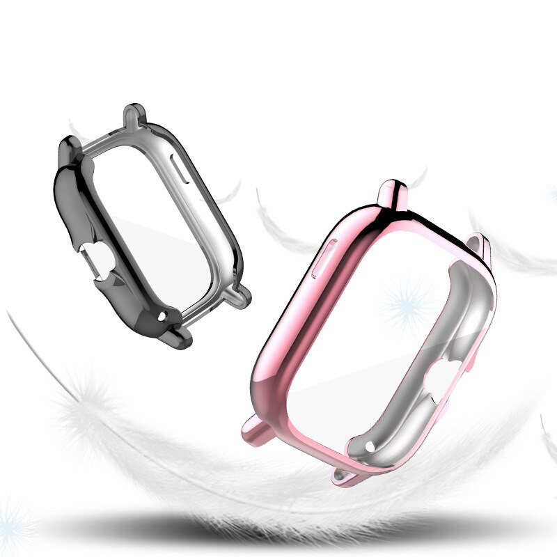 Tpu Case Voor Xiaomi Amazfit Gts 2 Volledige Cover Screen Protector Film Horloge Case Plating Frame Voor Amazfit GTS2 Shell case