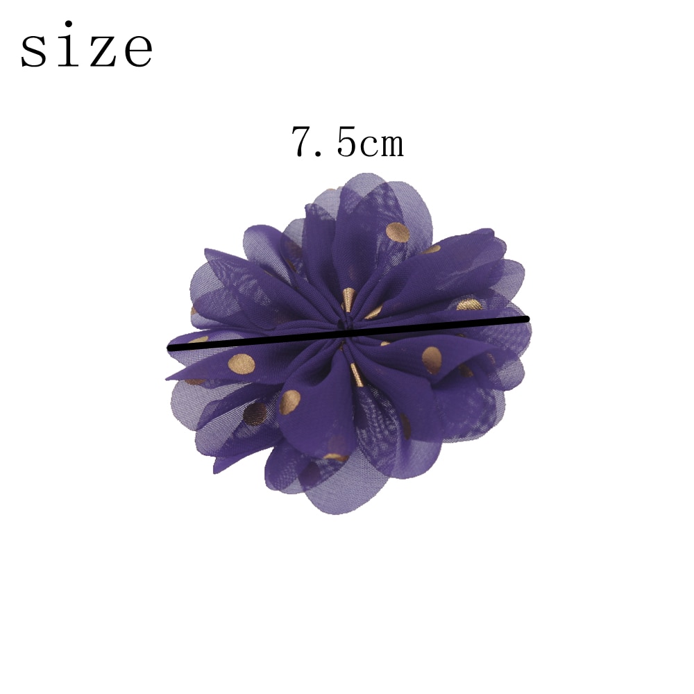 10/5PCS Chiffon Flowers Boutique hair accessories DIY Flower Headwear Accessory Hair Flowers No Hair Clip for headband