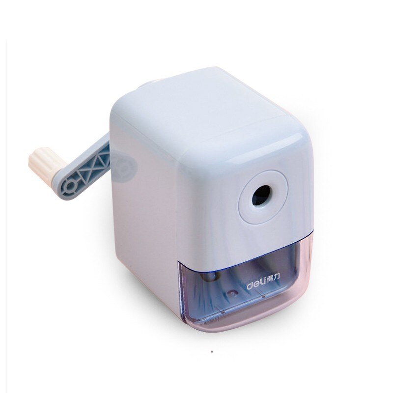 Pencil Sharpener Child Students Hand crank Pencil sharpener Kindergarten Pencil sharpener lovely Multifunction Automatic lead: Blue