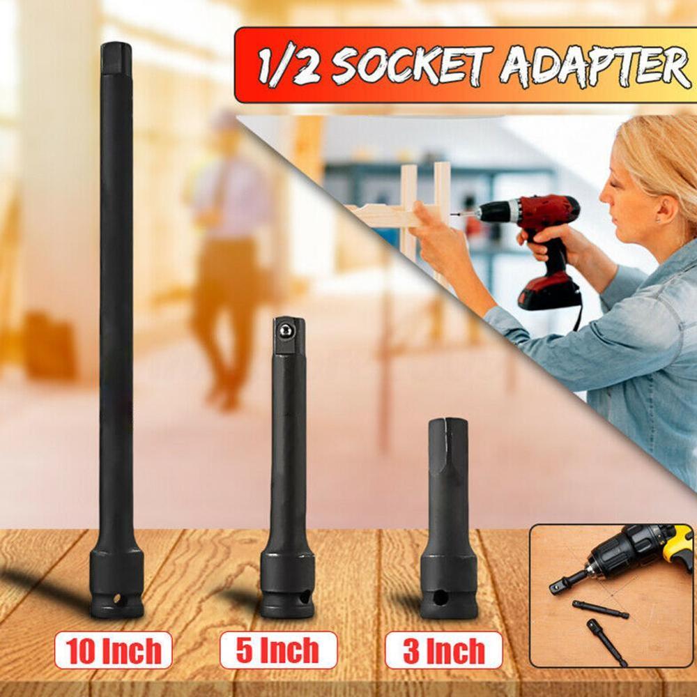 1Pcs Socket Adapter Set 1/2 Square Impact Socket Extension Power Drill Connector Adapter (Short) Bit K2I5