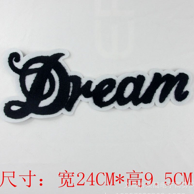 Letters Woorden Liefde Droom Naaien Op Patch Kleding Patch Voor Kleding Meisjes Jongens Geborduurde Patch: dream