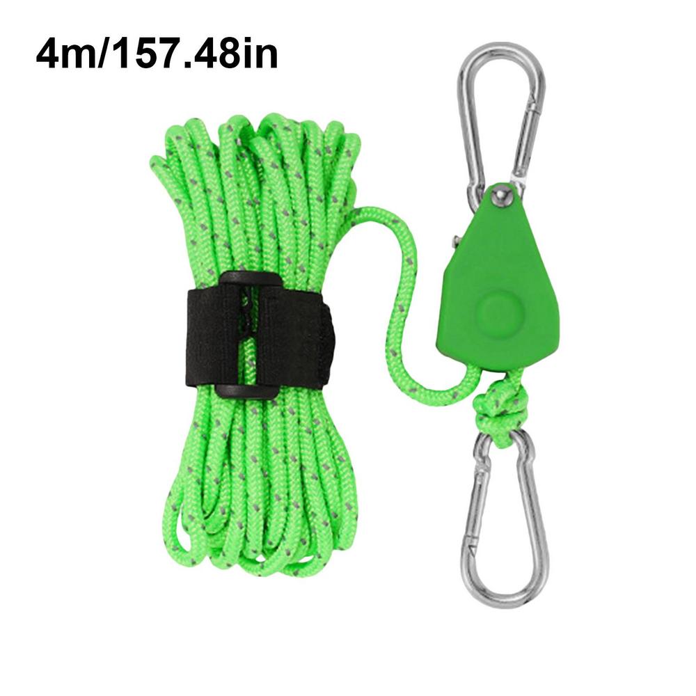 Zelt Kerl Seile Camping Schnur Riemens cheibe System verstellbar reflektierende 4mm Zurr gurte Seil KleiderbüGel tragbare Zelt Führungs seil für Höhle Außenbereich: Lila