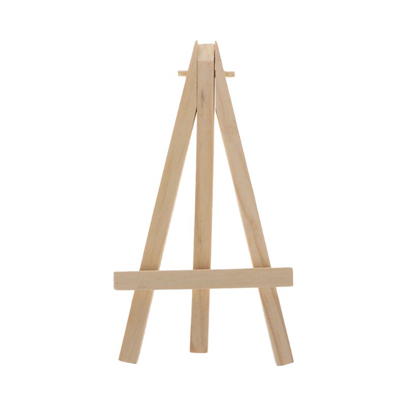 Natural Wood Mini Easel Frame Tripod Display Meeting Wedding Table Number Name Card Stand Display Holder Children Painting Craft
