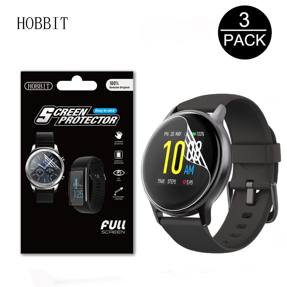 3Pcs 0.15mm Hydrogel Soft Clear TPU Film For UMIDIGI Uwatch 2S 2 S Smart Watch Full Screen Protector Anti-Scratch Film Not Glass