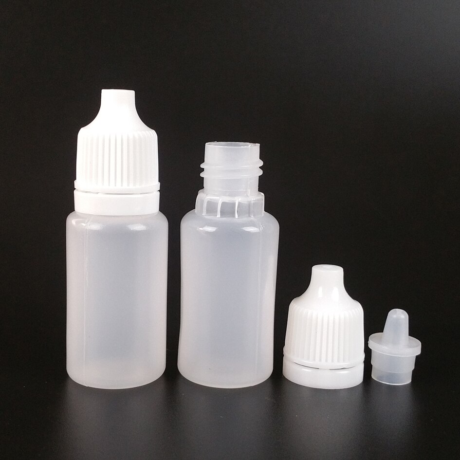 5Ml 10Ml 15Ml 20Ml 30Ml 50Ml Dropper Flessen 100 Stks/partij Pe Materiaal lege Plastic Squeezable Eye Liquid Dropper