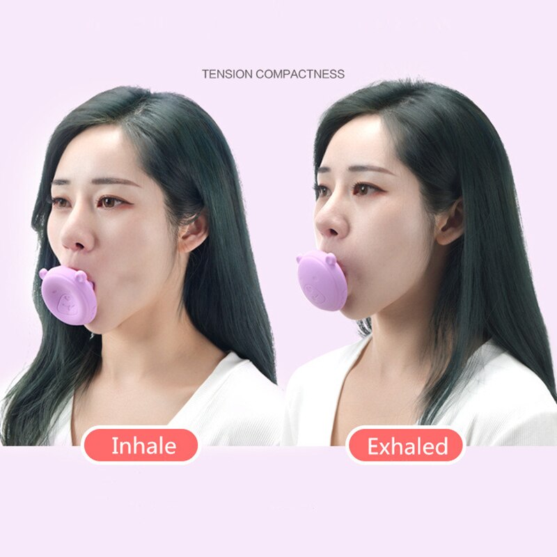 Face Slimming Tool Face Lift Skin Firming V Shape Facial Exerciser Instrument Portable Anti Wrinkle Cute Mouth Exercise Tool