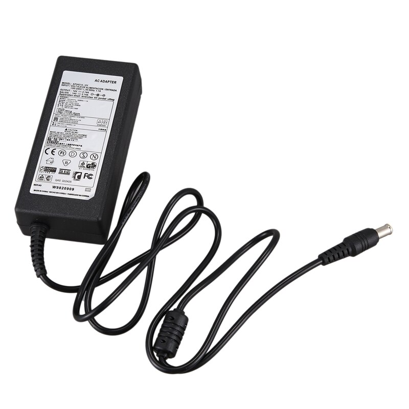 14v 2.14a ac/dc-adapter-ladegerät für samsung monitor  s19 b 150n s19 b 360 14 v 2.14a s22 b 360hw adm 3014 netzteil