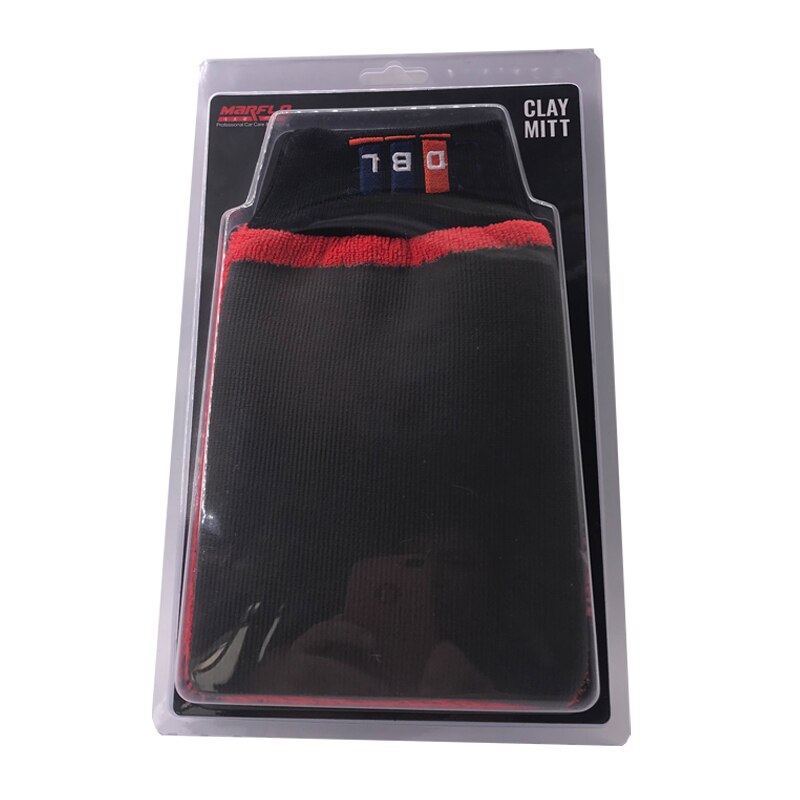 Marflo bilvaskehandske med manchet magic clay handske mikrofiber magic clay bar på handsken og handske til malingspleje: Default Title