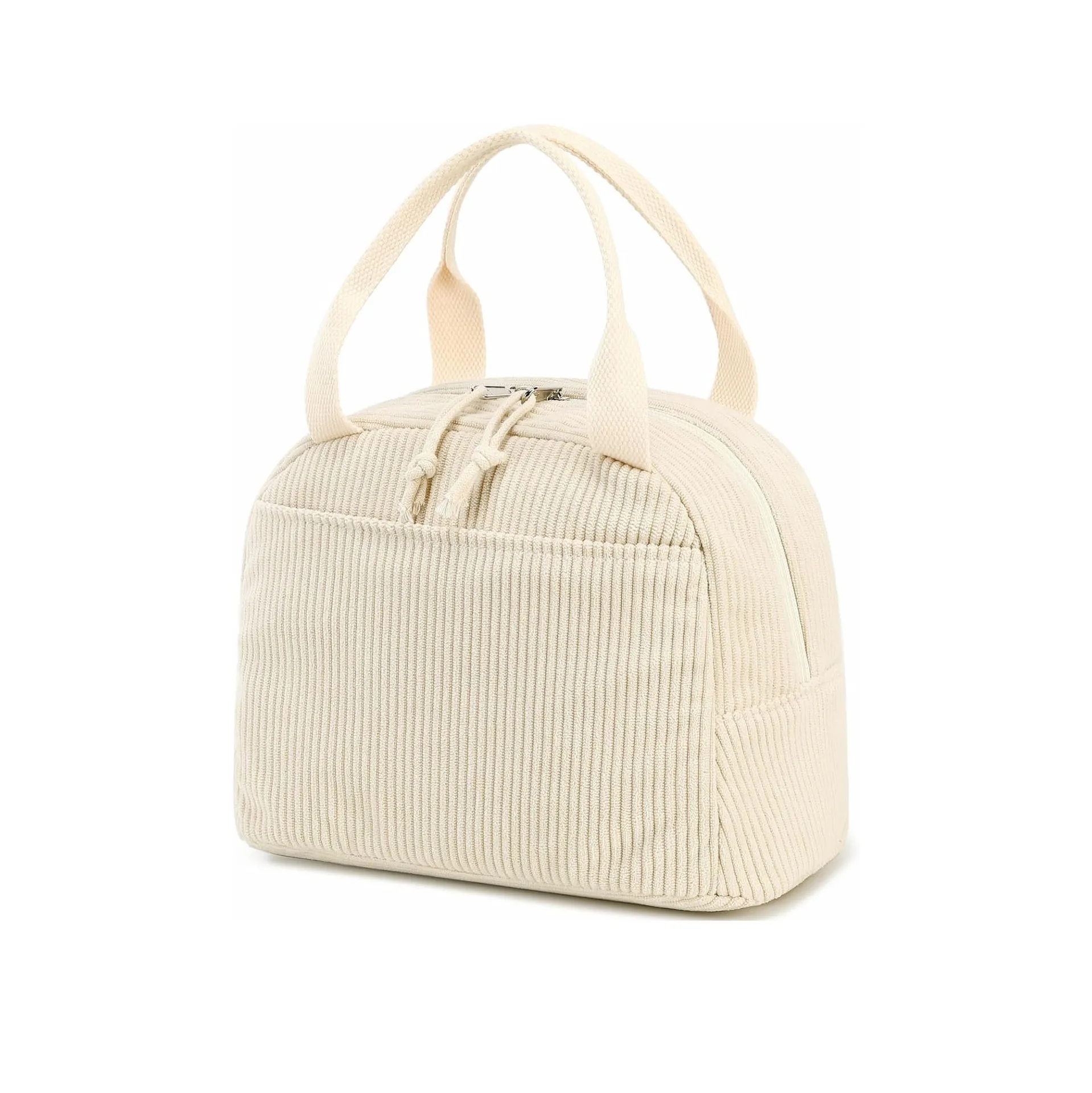 Large Capacity Corduroy Strawberry Lunch Bag Travel Business Trip Picnic Ice Pack Work Thermal Bag Cross-Border