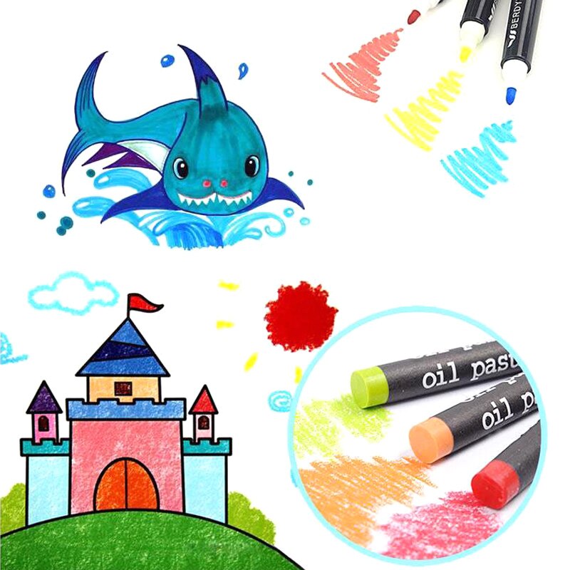Caja de pinturas para dibujar y pintar para niños, lápices de colores portátiles, ofertas JR para principiantes, 1 Juego