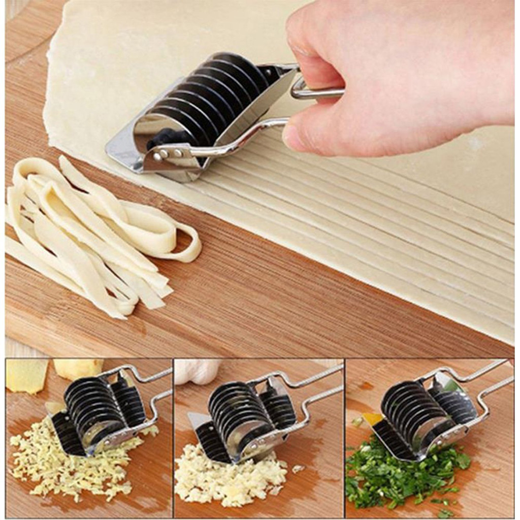 Stainless Steel Noodle Vegetables Cutter Solid Color Simple Cutter Multifunctional noodle cutting dessert tool #25