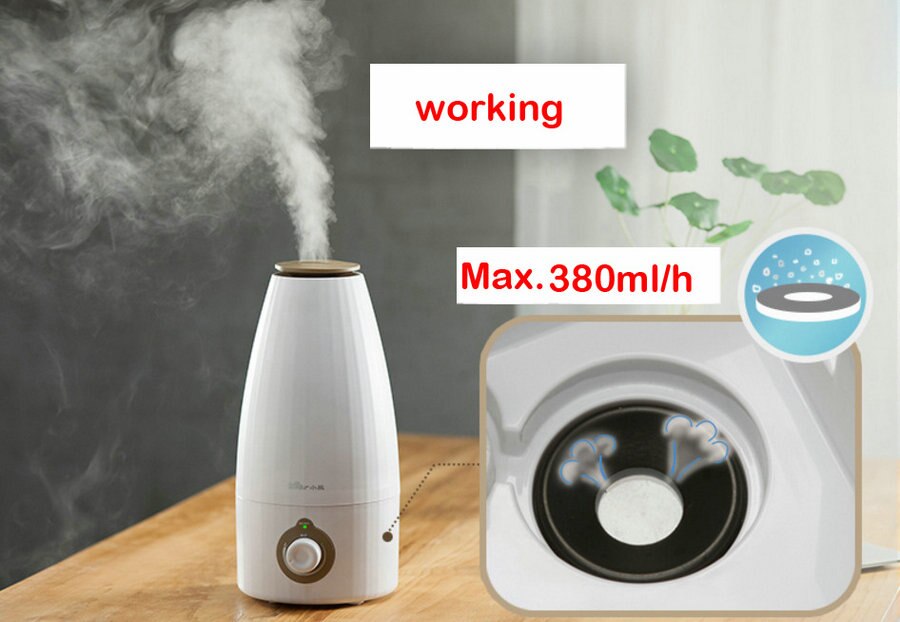 mini 2l humidifier 220v mini electric humidifier low radiation 2L white quiet air humidification portable humidifier