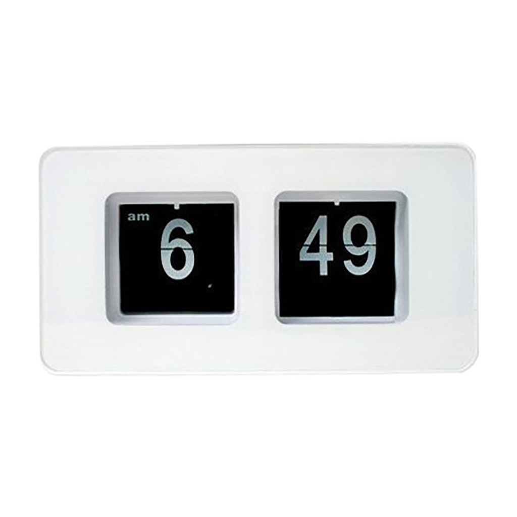 Automatisk flipklocka snygg modern skrivbordsvägg digital klocka heminredning: Blå