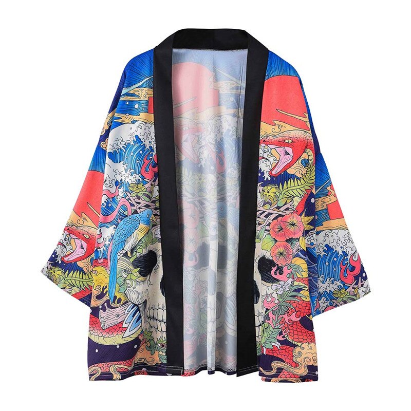 Harajuku Kimonos Women Blouse Japanese Obi Yukata Female Samurai Kimono Japones Haori Karate Kimono Cosplay FF2066