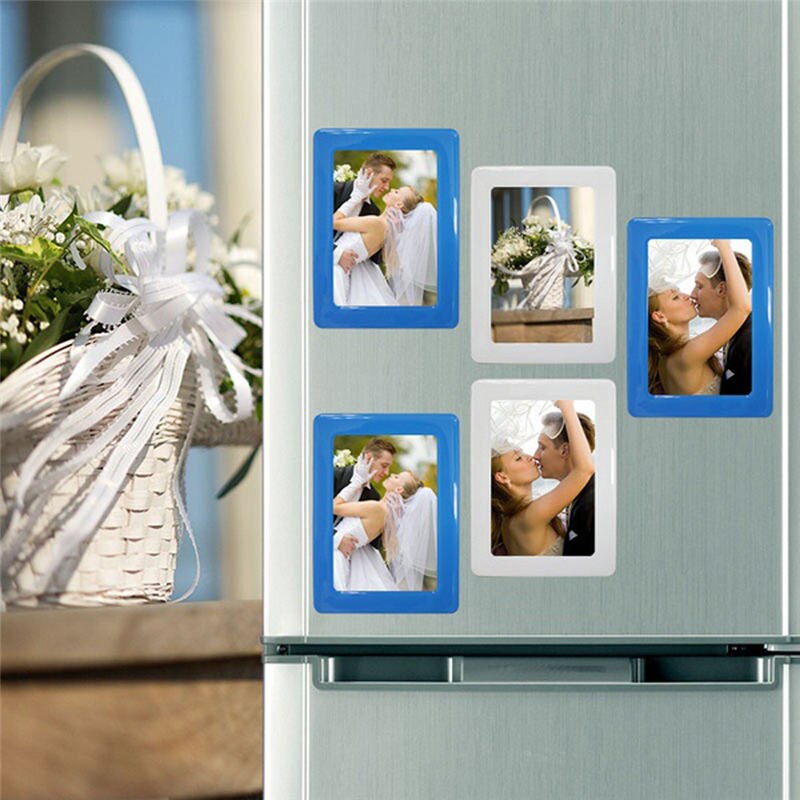 Colorful Magnetic Picture Frames 11.8*16cm Photo Magnets Photoframe Refrigerato PVC Home Decor Modern Magnetic Photo Fridge