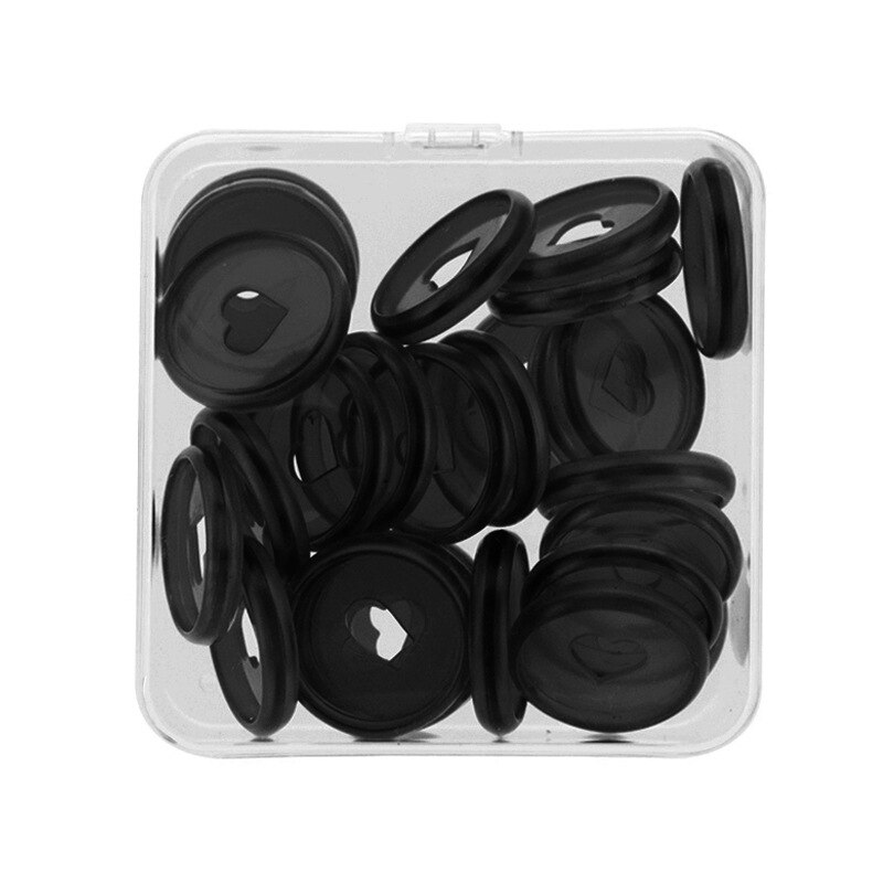 30 szt. Dyski rozszerzające 28mm wielokolorowe pierścienie wiążące do notebooków i planistów: 30 PCS black