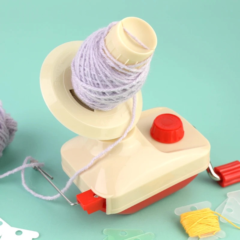 Manual Handheld Fiber Wool for DIY Sewing Making String Ball Hand Operated Yarn Winder Thread Skein Cable Winder Machine