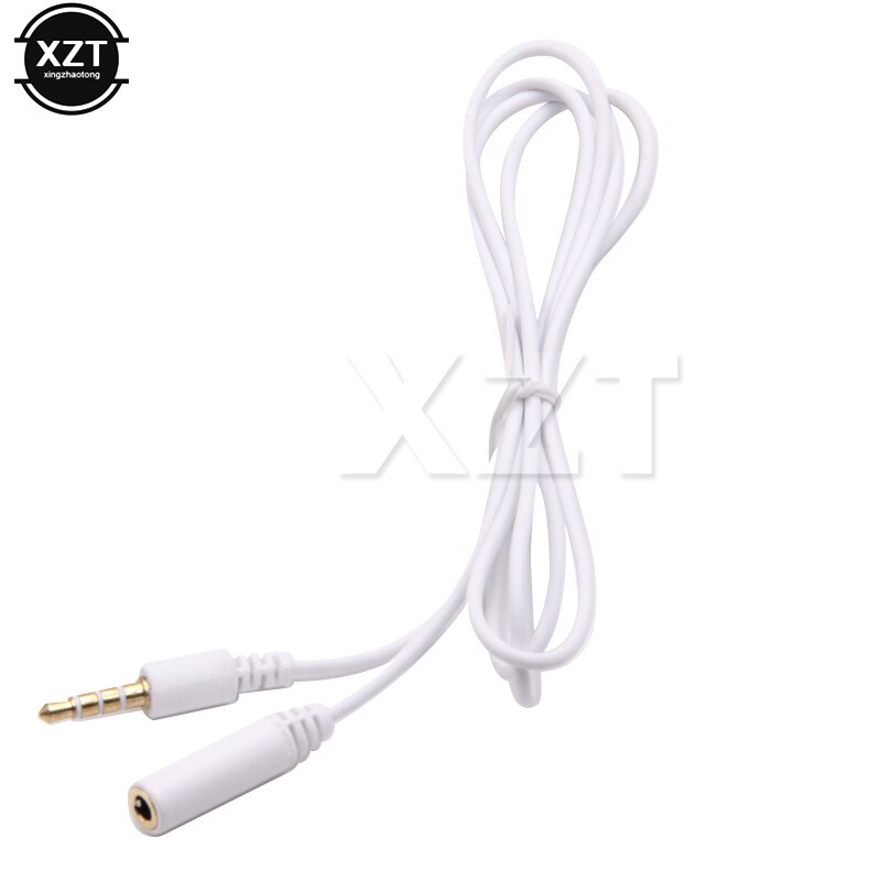 1M 3.5mm Male to Female 4 Pole Jack Stereo Audio Headphone Extension Cable