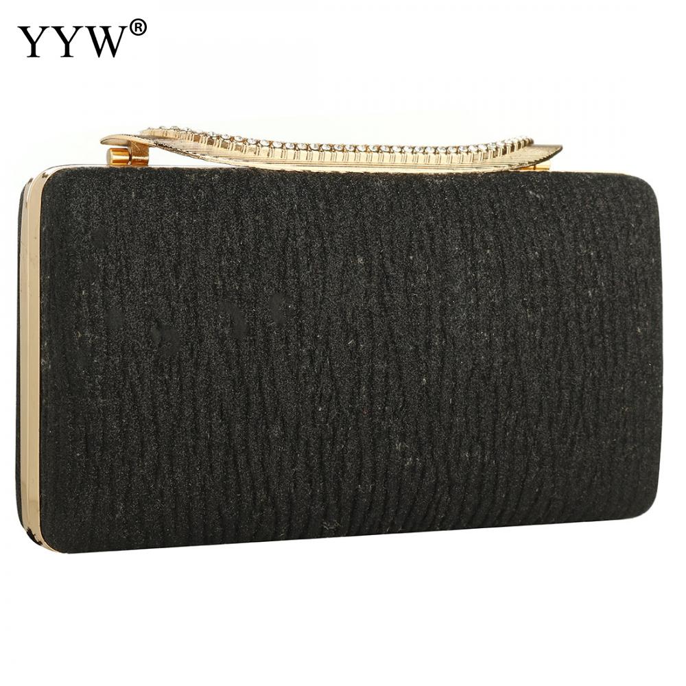 PU Leather Chain Shoulder Bags Simple Small Square Bag Women's Handbag Evening Party Bags Girls: black