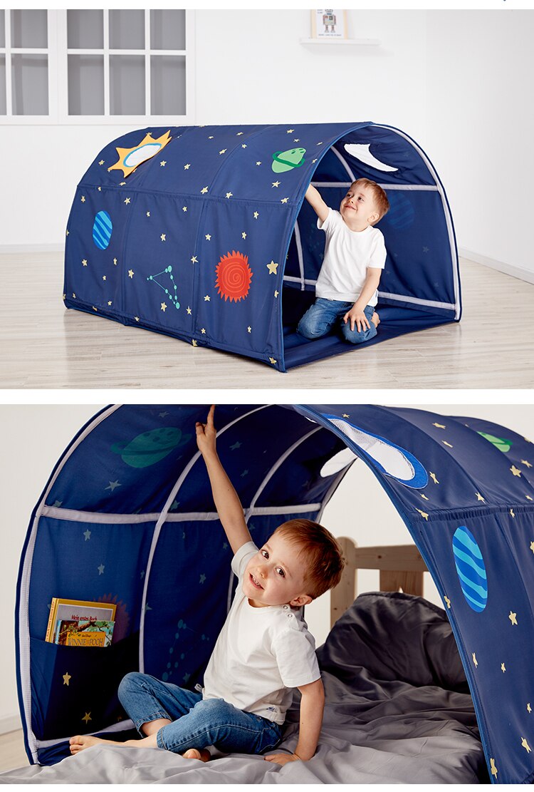 Portable children&#39;s Play House Playtent for kids folding small house room decoration tent Crawling Tunnel toy ball pool bed tent