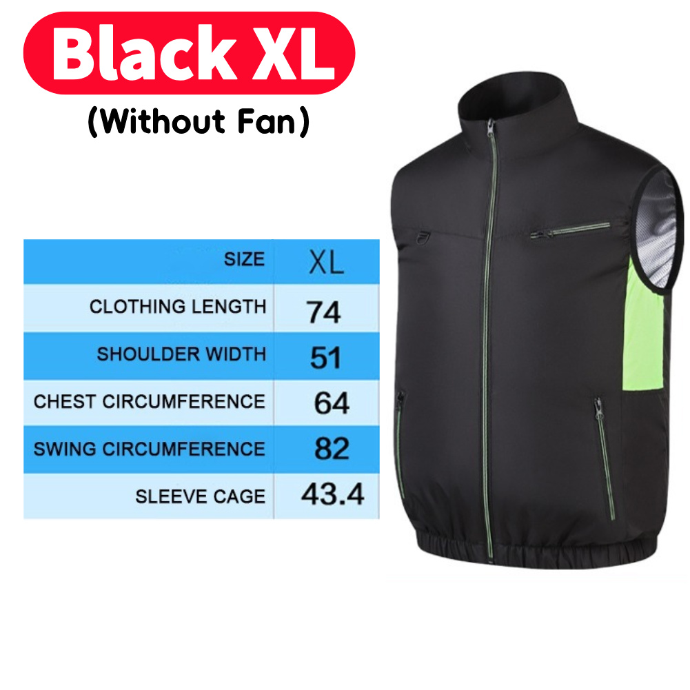 Koelvest met ventilator, ijsventilator, 3 standen, usb, hittebestendig, airconditioning, koelvest voor wandelen, werk in hoge weersomstandigheden, visvest: Blauw