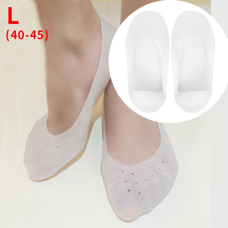Silicone Bunion Corrector Gel Pad Stretch Nylon Hallux Valgus Protector Guard Toe Separator Orthopedic Pedicure Socks Feet Care: 1Pair style M
