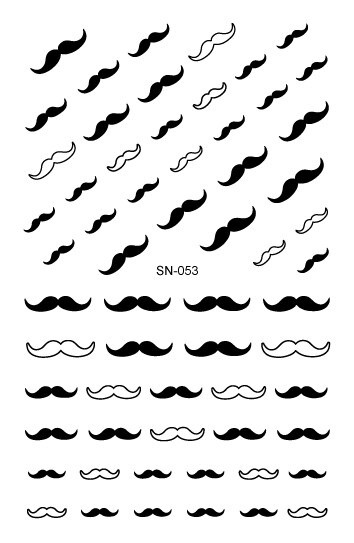 Sn luminous series nail art stickers tips dekoration negle wraps harajuku glædelig jul xmas musik manicura klistermærker: Sn -053