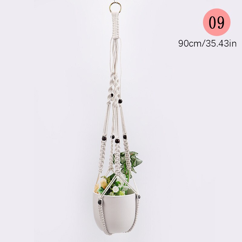 Plant Hanger Macrame Hangers Macrame Wall Hanging Plant Holder Air Plant Planters For Indoor Plants Indoor Plants Hanging Pot: 9