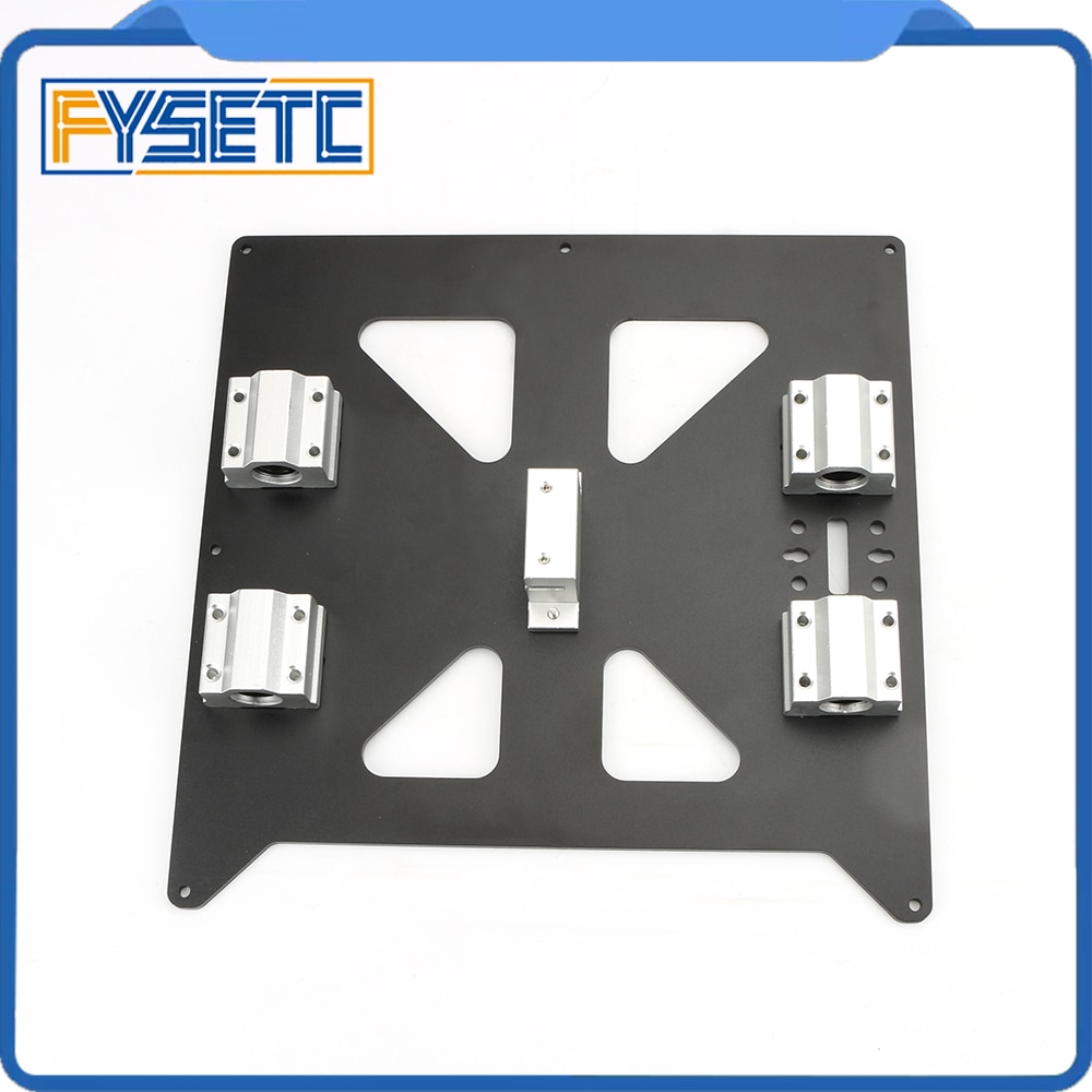 Aluminum Y Carriage Anodized Plate With SC8UU pgrade Prusa i3 V2 Bed Support Plate For Prusa i3 RepRap DIY 3D Printer parts