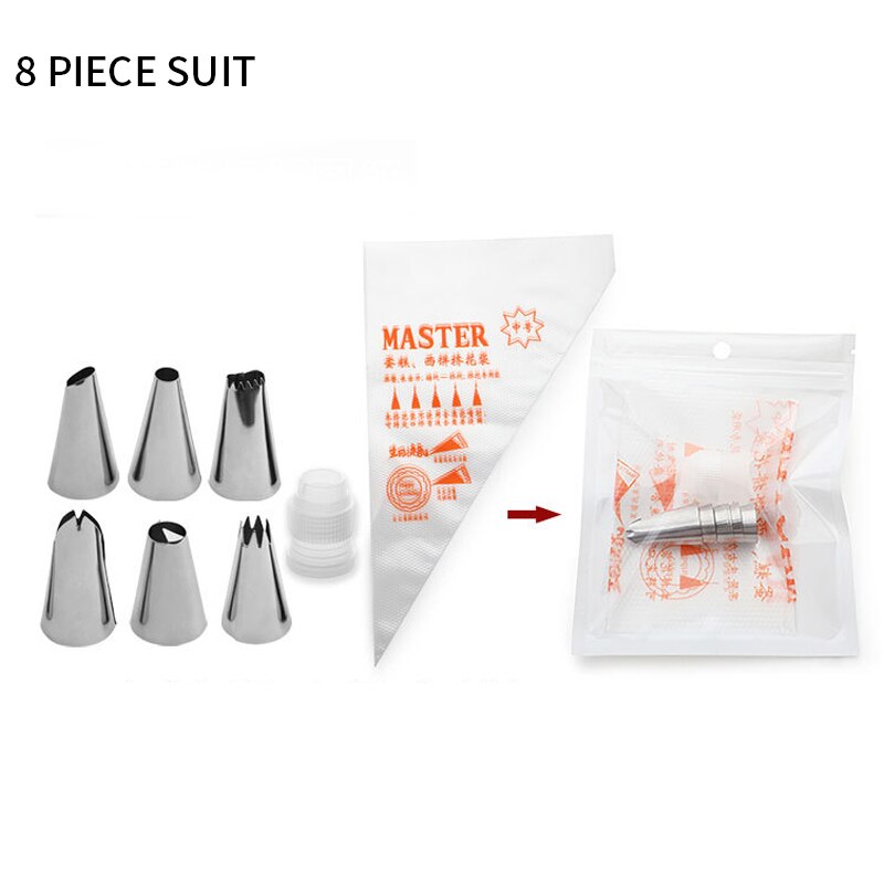 Disposable Pastry Bags Icing Piping Cake Pastry Cupcake Decor Bags Fondant Cake Cream Pastry Tip Baking Tools 100/200/300pcs: 8pcs