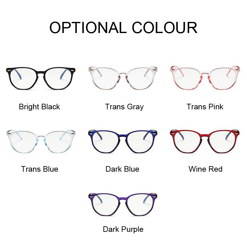 Gafas transparentes con monturas de óptica falsa para mujer, lentes transparentes para miopía, gafas para ordenador