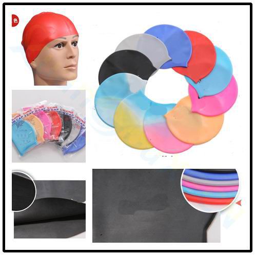 adult adolescent Silicone swimming cap swimming hat hair cap waterproof silicone swimming cap