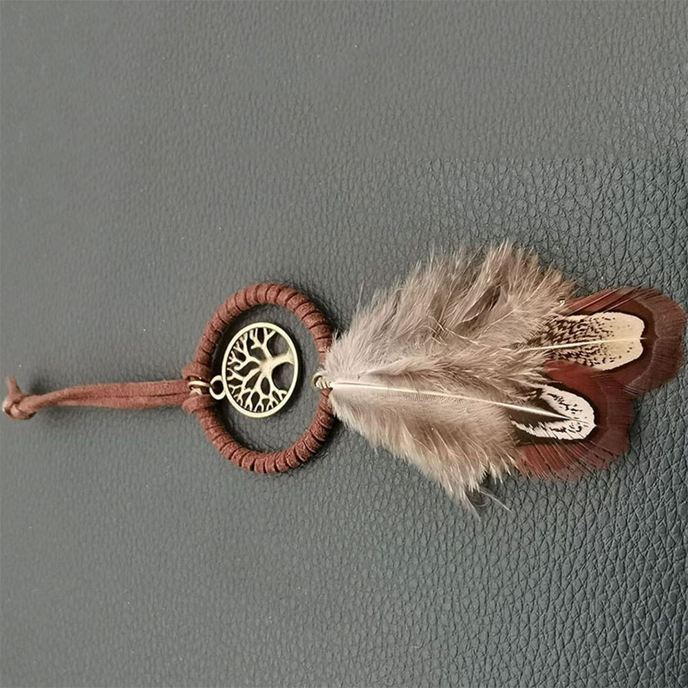 mini łapacz snów wisiorek robić samochodu wiszące ozdoby indyjski Dreamcatcher wiatr kuranty Dom dekoracje wnętrze auta ozdoby zawieszenia