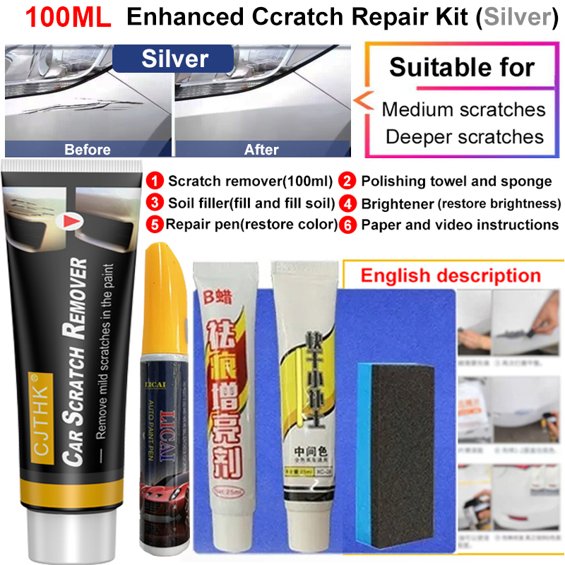 Auto Kras Remover Verf Care Tools Auto Swirl Remover Krassen Reparatie Polijsten Auto Body Slijpen Compound Anti Kras Wax: Goud