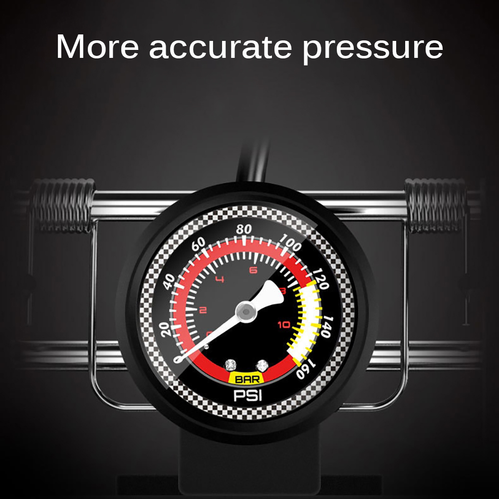 Air Pump High Pressure Single Double Cylinder Foot Pedal Inflator for Xiaomi M365 Scooter Bicycle Car Motorcycle Inflatable Pump