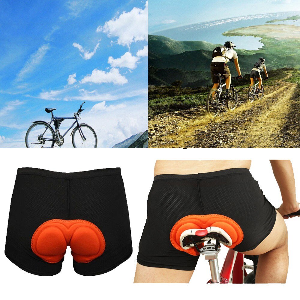 Unisex Plus size Black Bicycle Cycling shorts Solid Comfortable Underwear Sponge Gel 3D Padded Bike Short Pants Cycling Shorts