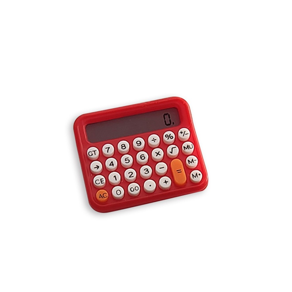 1:12 Dollhouse Calculator Electronic Calculator Model Micro life Simulation Furniture Decor School Supplies Miniature Accessory: WHITE